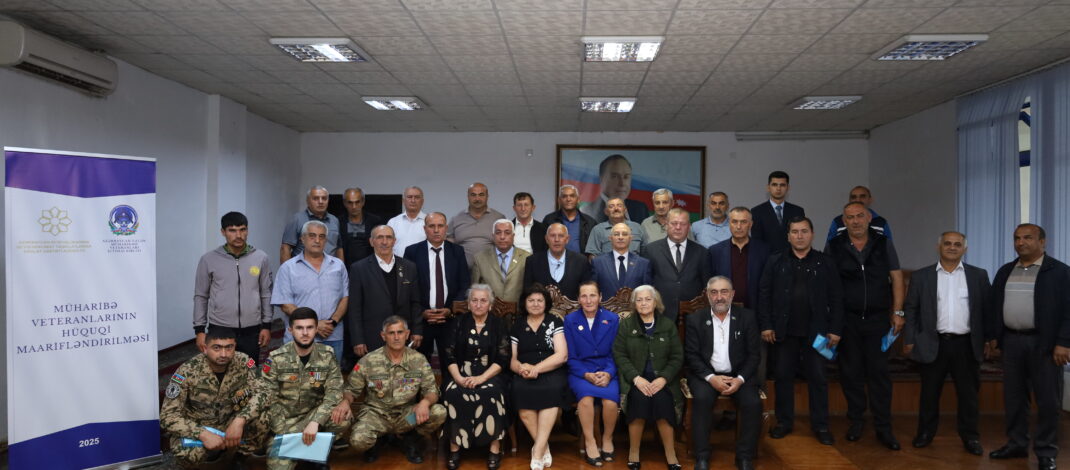 Azərbaycan Vətən Müharibəsi Veteranları İctimai Birliyi “Müharibə veteranlarının hüquqi maarifləndirməsi” adlı Layihənin icrasına başladı