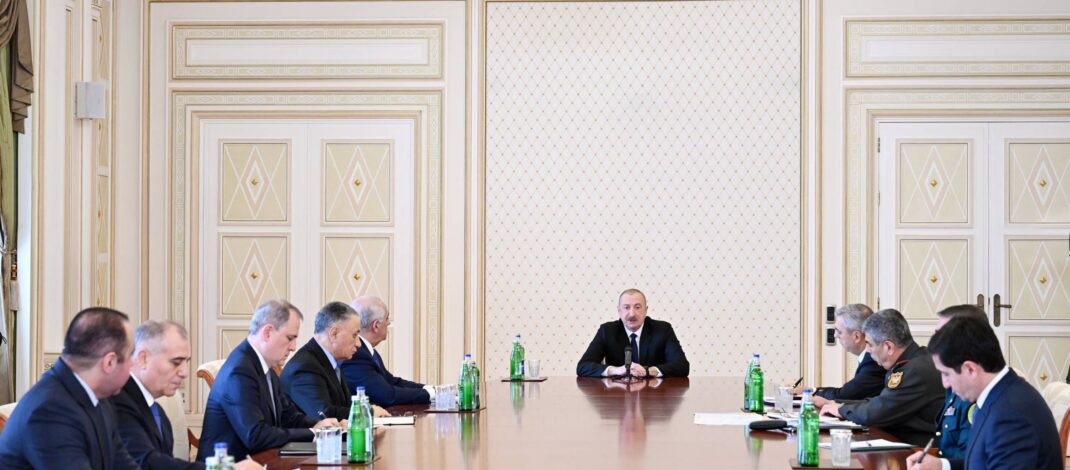 İlham Əliyevin sədrliyi ilə Təhlükəsizlik Şurasının iclası keçirilib