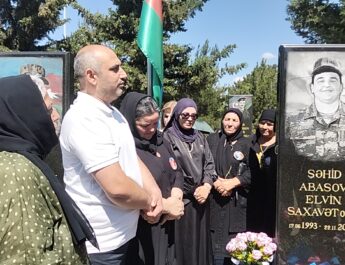 AVMVİB İdarə Heyətinin üzvü İlkin Rzaquliyev şəhid döyüş yoldaşı Elxan Abbasovun mövlud günündə iştirak edib