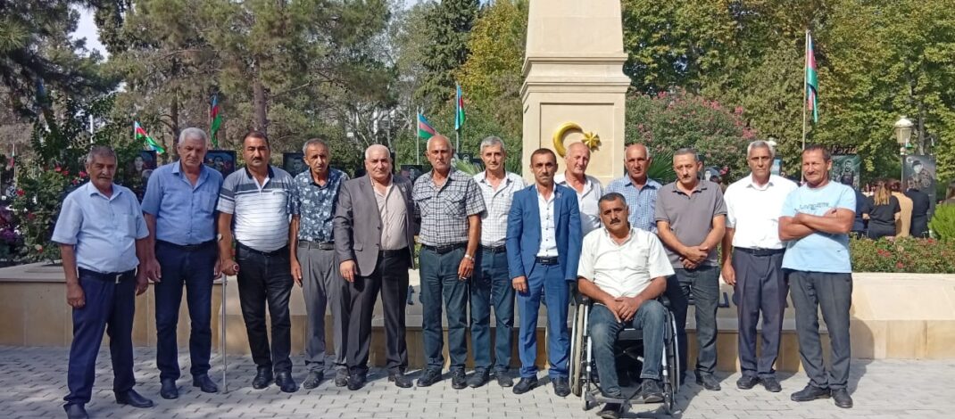 AVMVİB-in Yevlax şəhər şöbəsi şəhidlərin xatirəsini yad edib